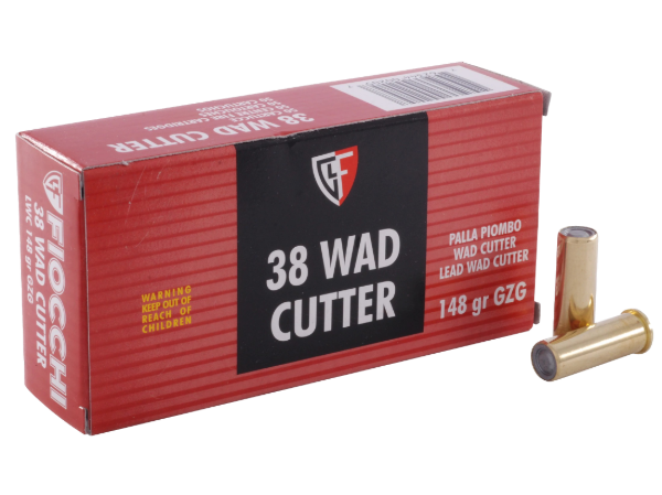 Fiocchi Shooting Dynamics Ammunition 38 Special 148 Grain Hollow Base Lead Wadcutter(500rds)