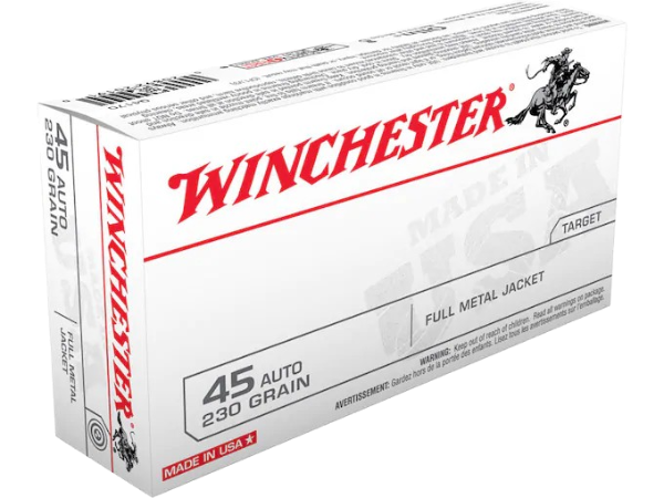 Winchester USA Ammunition 45 ACP 230 Grain Full Metal Jacket