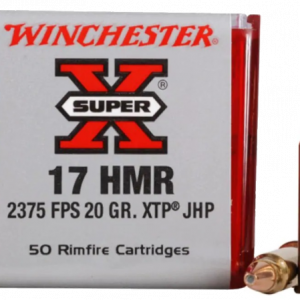 Winchester Super-X Ammunition 17 Hornady Magnum Rimfire (HMR) 20 Grain XTP Jacketed Hollow Point