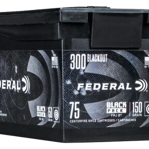 Federal Black Pack Ammunition 300 AAC Blackout 150 Grain Full Metal Jacket