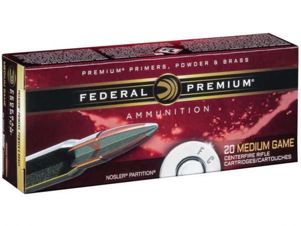 Federal Premium Ammunition 30-30 Winchester 170 Grain Nosler Partition 500 rounds