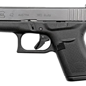 Glock 42 Pistol 380 ACP Fixed Sights 6-Round Polymer Black