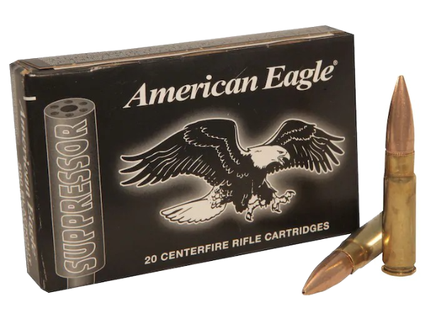 Federal American Eagle Suppressor Ammunition 300 AAC Blackout Subsonic 220 Grain Open Tip Match