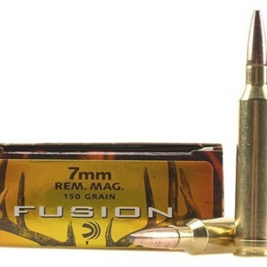 Federal Fusion Ammunition 7mm Remington Magnum 150 Grain Bonded Spitzer Boat Tail 500 rounds