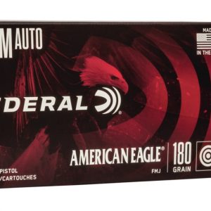Federal Premium Centerfire Handgun Ammunition 10mm Auto 180 grain Full Metal Jacket 500 rounds