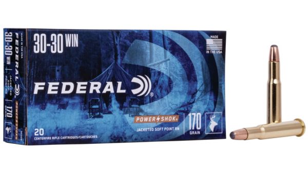 Federal Premium Power-Shok .30-30 Winchester 170 grain Jacketed Soft Point 500 rounds