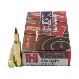 Hornady Superformance 5.56x45mm NATO 75 Grain Boat-Tail Hollow Point 500 rounds