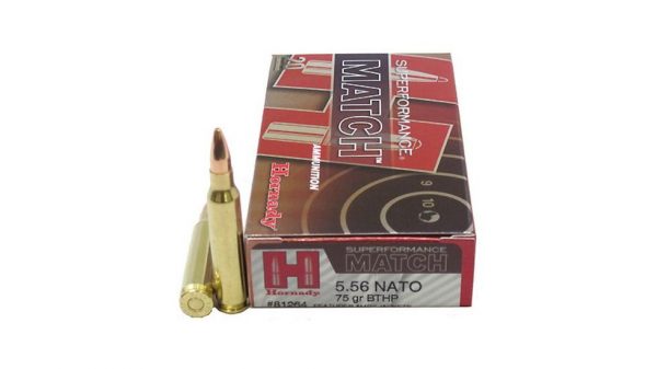 Hornady Superformance 5.56x45mm NATO 75 Grain Boat-Tail Hollow Point 500 rounds