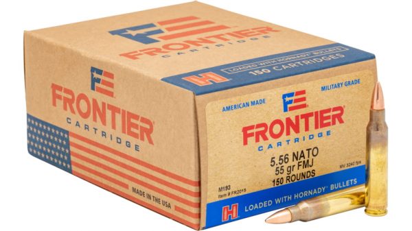 Hornady Frontier 5.56x45mm NATO 55 Grain M193 Full Metal Jacket 500 rounds