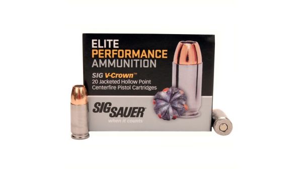 Sig Sauer V-Crown Ammo 9mm Luger 147 grain Jacketed Hollow Point Brass Cased 500 rounds