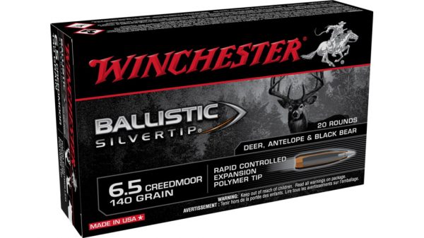Winchester BALLISTIC SILVERTIP 6.5 Creedmoor 140 grain Fragmenting Polymer Tip 500 rounds