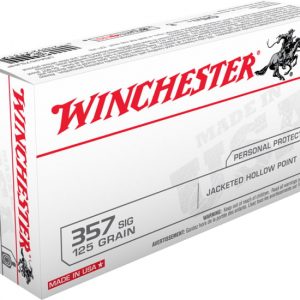 WINCHESTER .357 SIG 125 grain Jacketed Hollow Point (JHP) Brass Casing 500 rounds