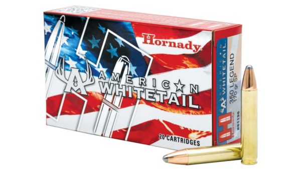 Hornady American Whitetail .350 Legend 170 Grain InterLock SP Centerfire Rifle Ammunition 500 rounds