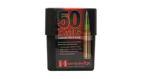 Hornady Match .50 BMG 750 Grain A-MAX Brass Cased Centerfire Rifle Ammunition 8270 Caliber: .50 BMG Number of Rounds: 250