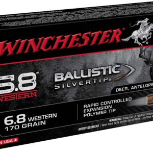 Winchester Ballistic Silvertip 6.8 Western 170 gr. Centerfire Rifle Ammunition SBST68W Caliber: 6.8 Western Number of Rounds: 500
